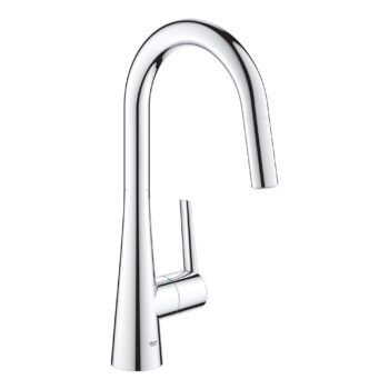 Grohe- Zedra Single-Handle Pull Down Kitchen Faucet Dual