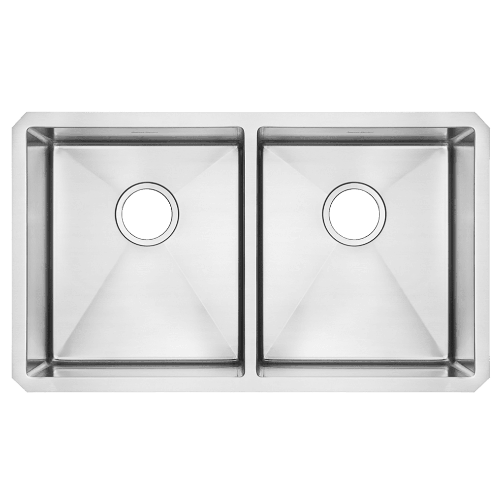 American Standard 18DB.9291800.075 - Pekoe 29x18 inch Double Bowl Stainless Steel Kitchen Sink American Standard 18DB.9291800.075 - Pekoe 29x18 inch Double Bowl Stainless Steel Kitchen Sink