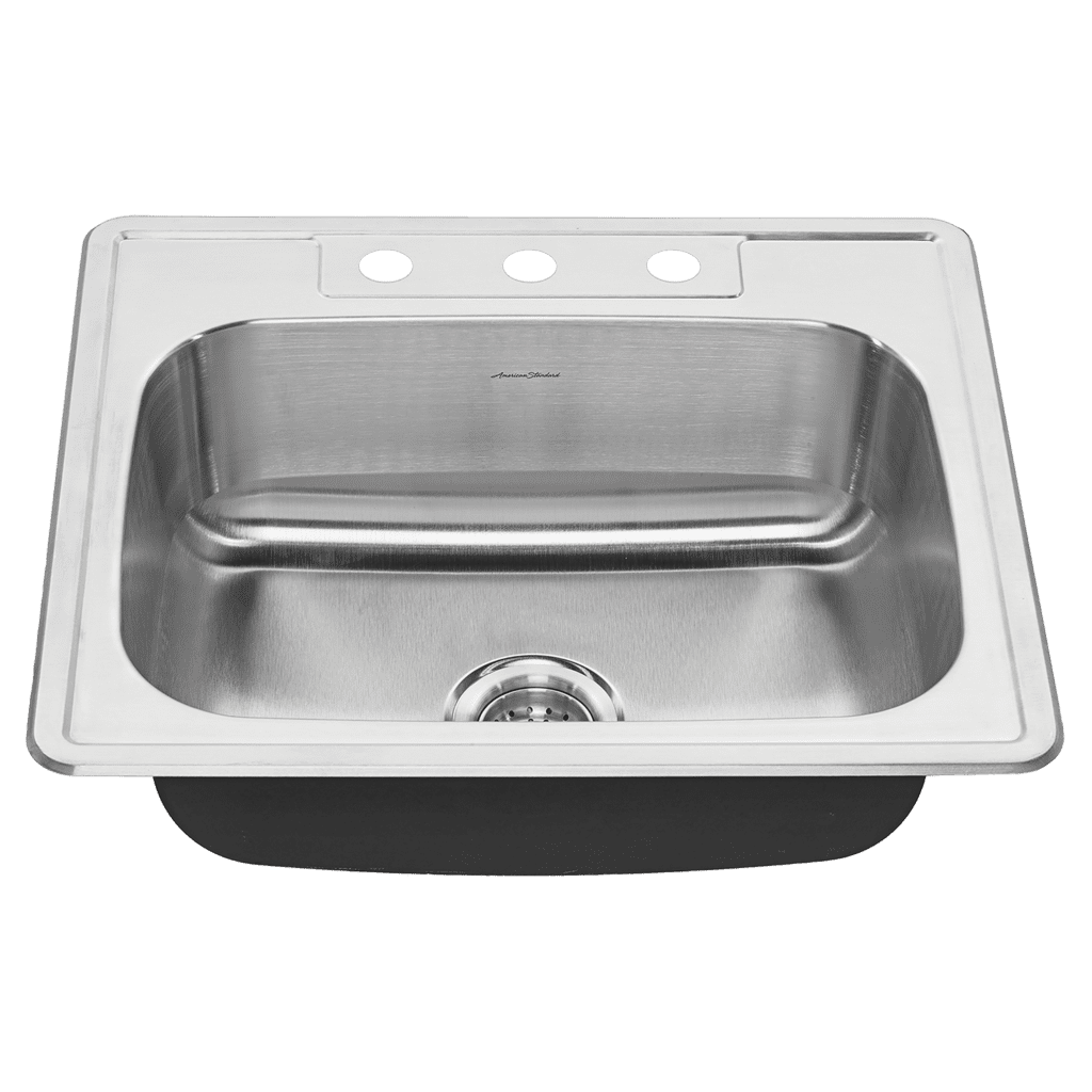 American Standard 20SB.8252283S.075 - Colony 25x22 Stainless Steel Kitchen Sink American Standard 20SB.8252283S.075 - Colony 25x22 Stainless Steel Kitchen Sink