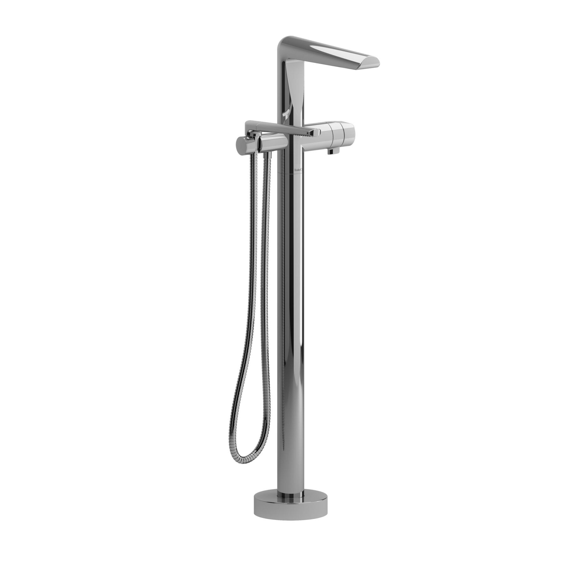Riobel PB39C - 2-way Type T floor-mount tub filler with hand shower Riobel PB39C - 2-way Type T floor-mount tub filler with hand shower