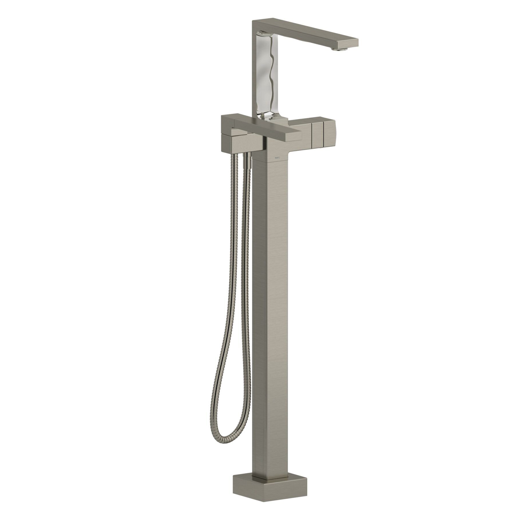 Riobel RF39BN - 2-way Type T floor-mount tub filler with hand shower Riobel RF39BN - 2-way Type T floor-mount tub filler with hand shower