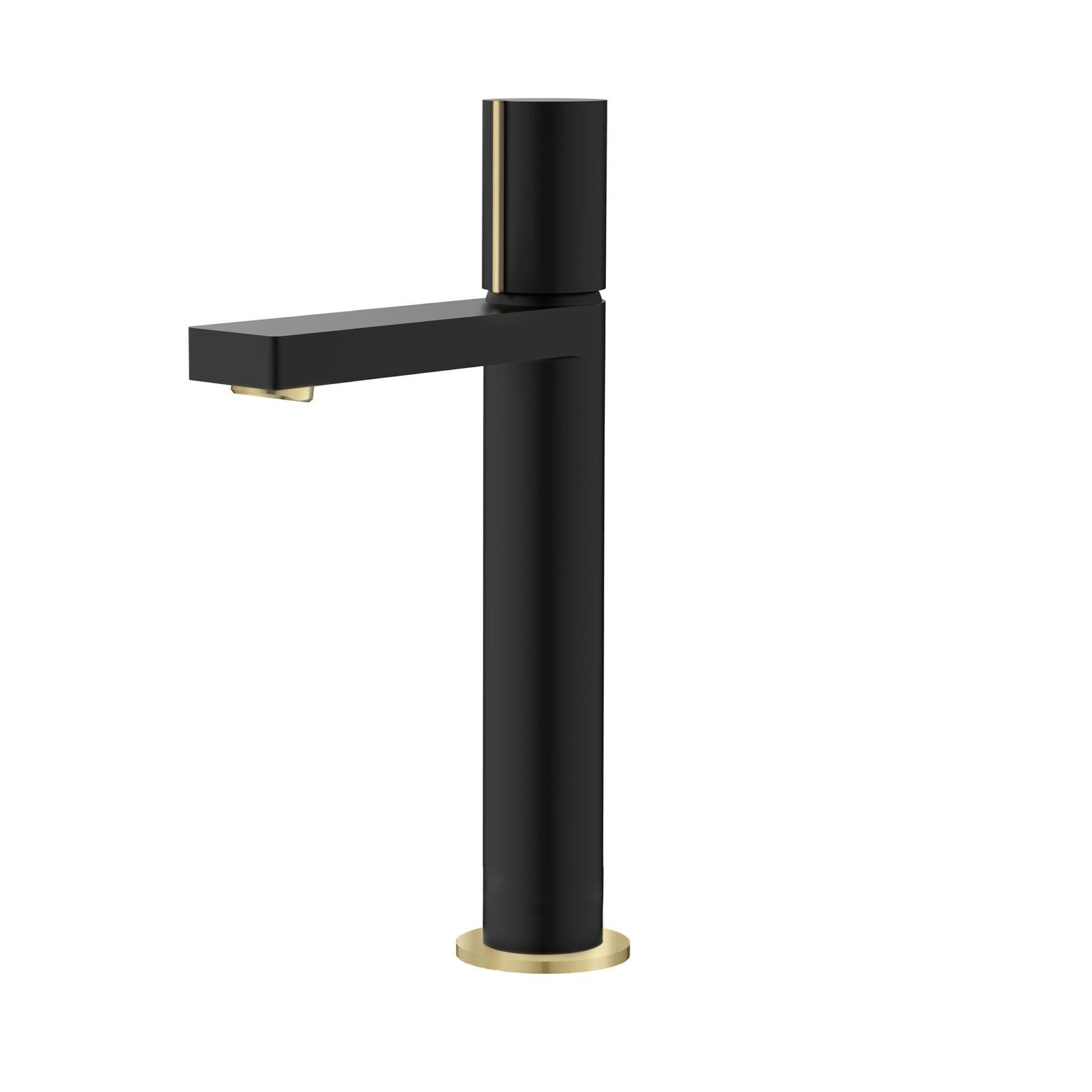 STYLISH - Single Handle Bathroom Vessel Sink Faucet, Matte Black and Brushed Gold Finish B-122NG STYLISH - Single Handle Bathroom Vessel Sink Faucet, Matte Black and Brushed Gold Finish B-122NG