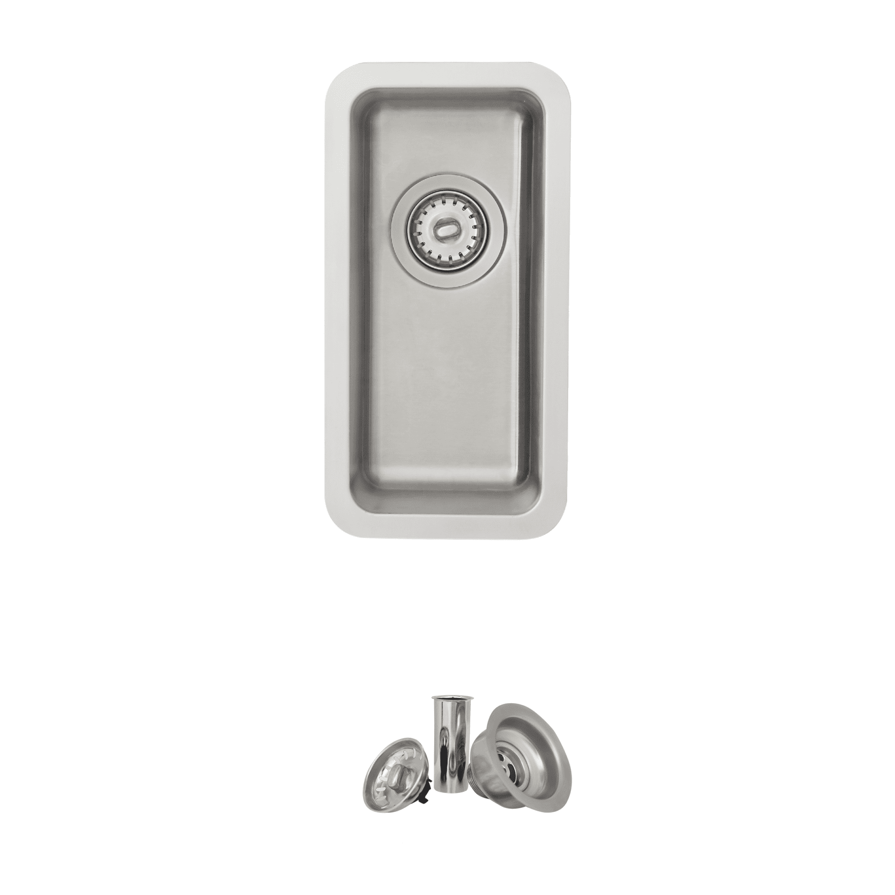 STYLISH - 9 inch Single Bowl Undermount and Drop-in Stainless Steel Kitchen Sink STYLISH - 9 inch Single Bowl Undermount and Drop-in Stainless Steel Kitchen Sink