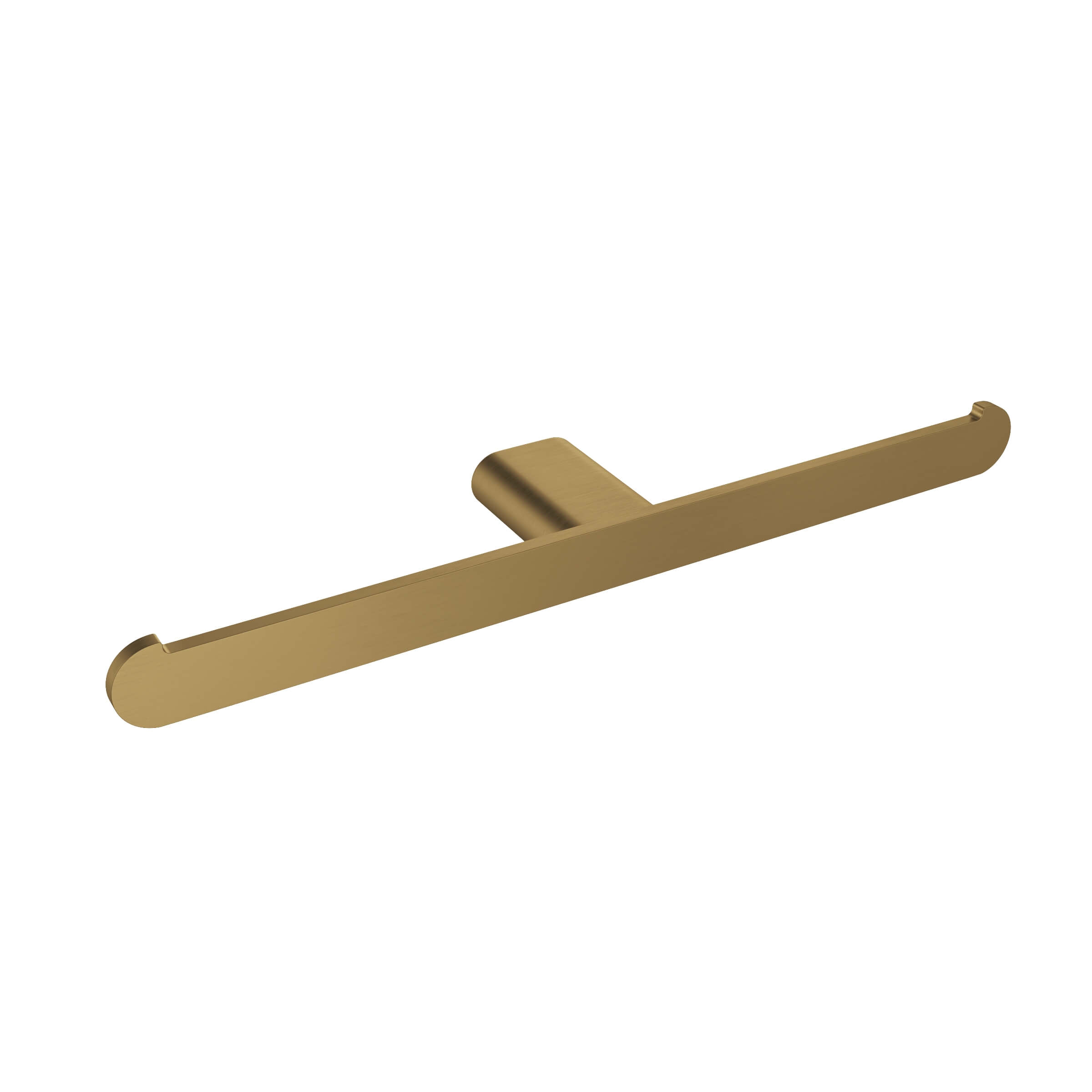ICO V4040-BGD - Flow Double Toilet Paper Holder Brushed Gold Dark ICO V4040-BGD - Flow Double Toilet Paper Holder Brushed Gold Dark