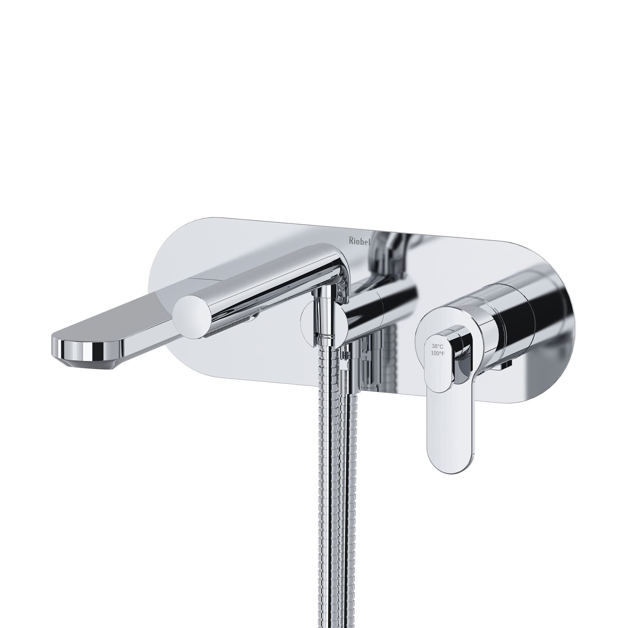 Riobel Pro TIN21C - Interval™ Wall Mount Tub Filler Trim Riobel Pro TIN21C - Interval™ Wall Mount Tub Filler Trim