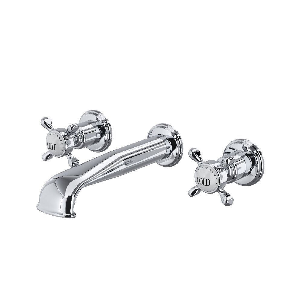 Perrin & Rowe U.3561X-APC/TO-2 - Edwardian™ Wall Mount Lavatory Faucet Perrin & Rowe U.3561X-APC/TO-2 - Edwardian™ Wall Mount Lavatory Faucet