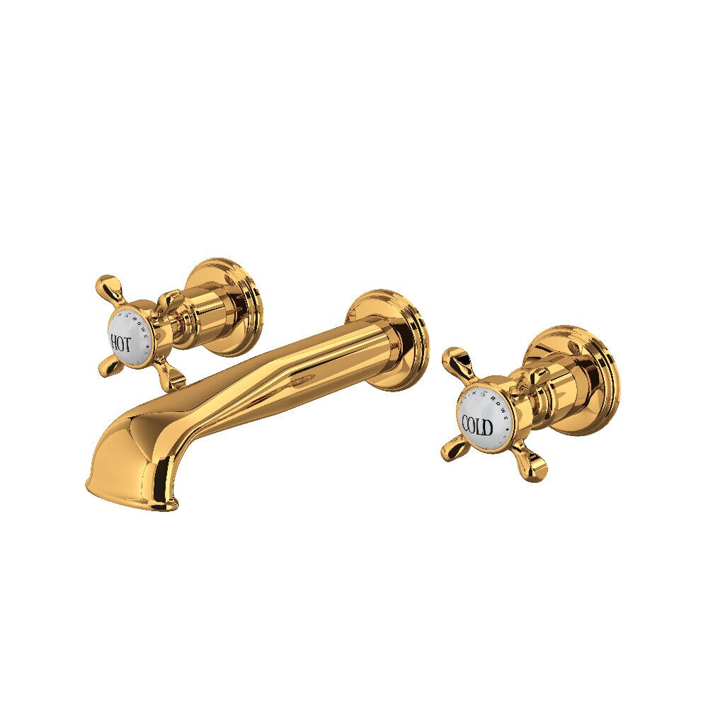 Perrin & Rowe U.3561X-EG/TO-2 - Edwardian™ Wall Mount Lavatory Faucet Perrin & Rowe U.3561X-EG/TO-2 - Edwardian™ Wall Mount Lavatory Faucet