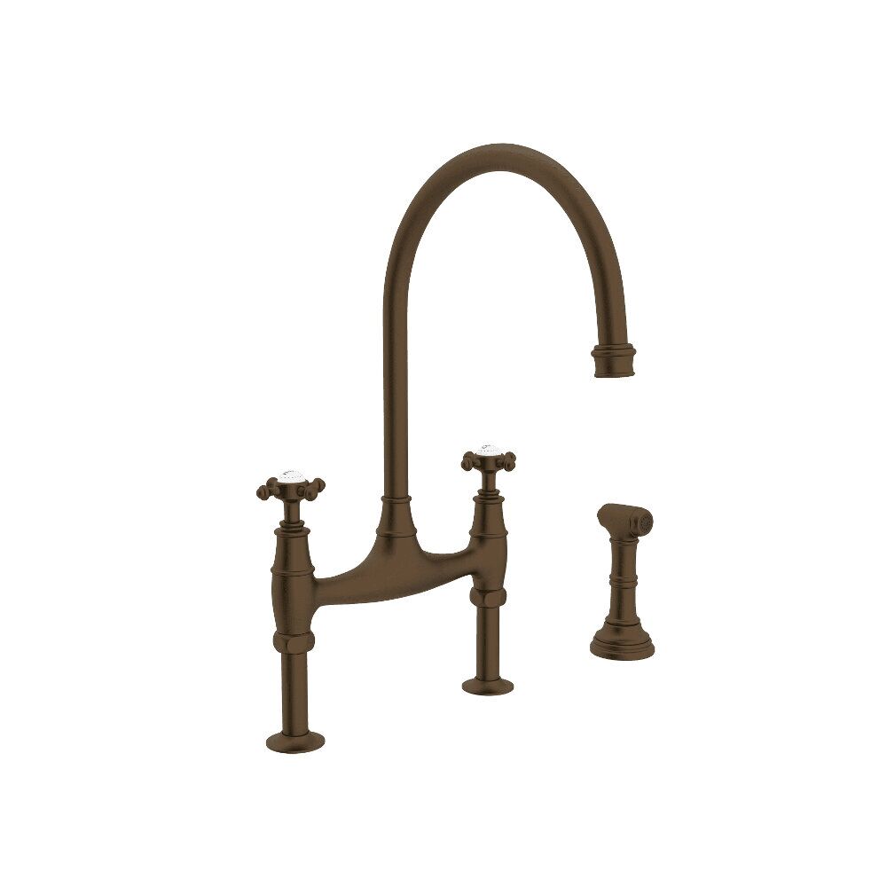 Perrin & Rowe U.4718X-EB-2 - Georgian Era™ Bridge Kitchen Faucet Perrin & Rowe U.4718X-EB-2 - Georgian Era™ Bridge Kitchen Faucet
