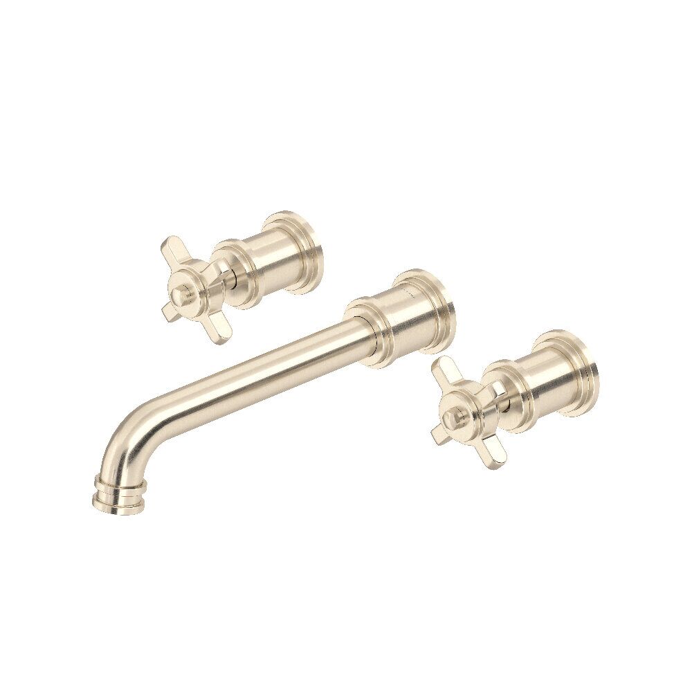 Perrin & Rowe U.TAR08W3XMSTN - Armstrong™ Wall Mount Lavatory Faucet Trim Perrin & Rowe U.TAR08W3XMSTN - Armstrong™ Wall Mount Lavatory Faucet Trim