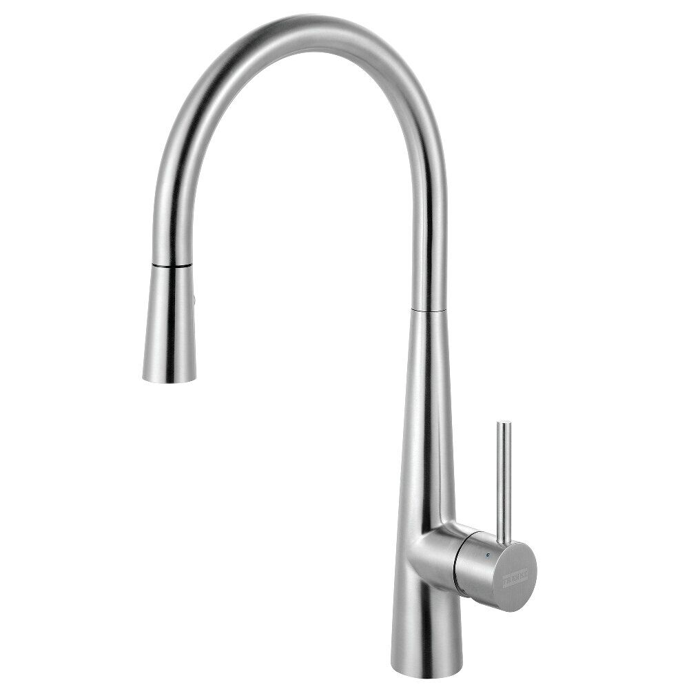 Franke Steel 17.5-inch Single Handle Pull-Down Kitchen/ Outdoor Faucet in 316 Stainless Steel, STL-PD-316 Franke Steel 17.5-inch Single Handle Pull-Down Kitchen/ Outdoor Faucet in 316 Stainless Steel, STL-PD-316