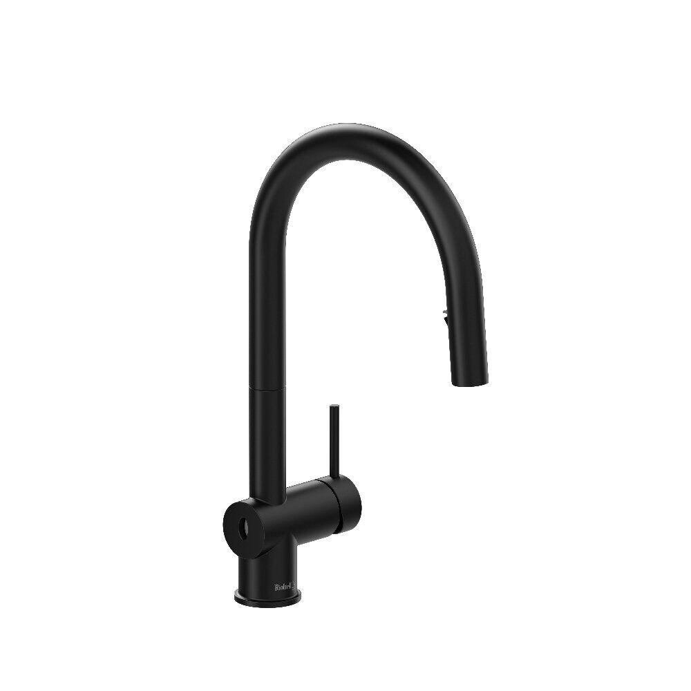 Riobel AZ211BK - Azure™ Pull-Down Touchless Kitchen Faucet With C-Spout Riobel AZ211BK - Azure™ Pull-Down Touchless Kitchen Faucet With C-Spout