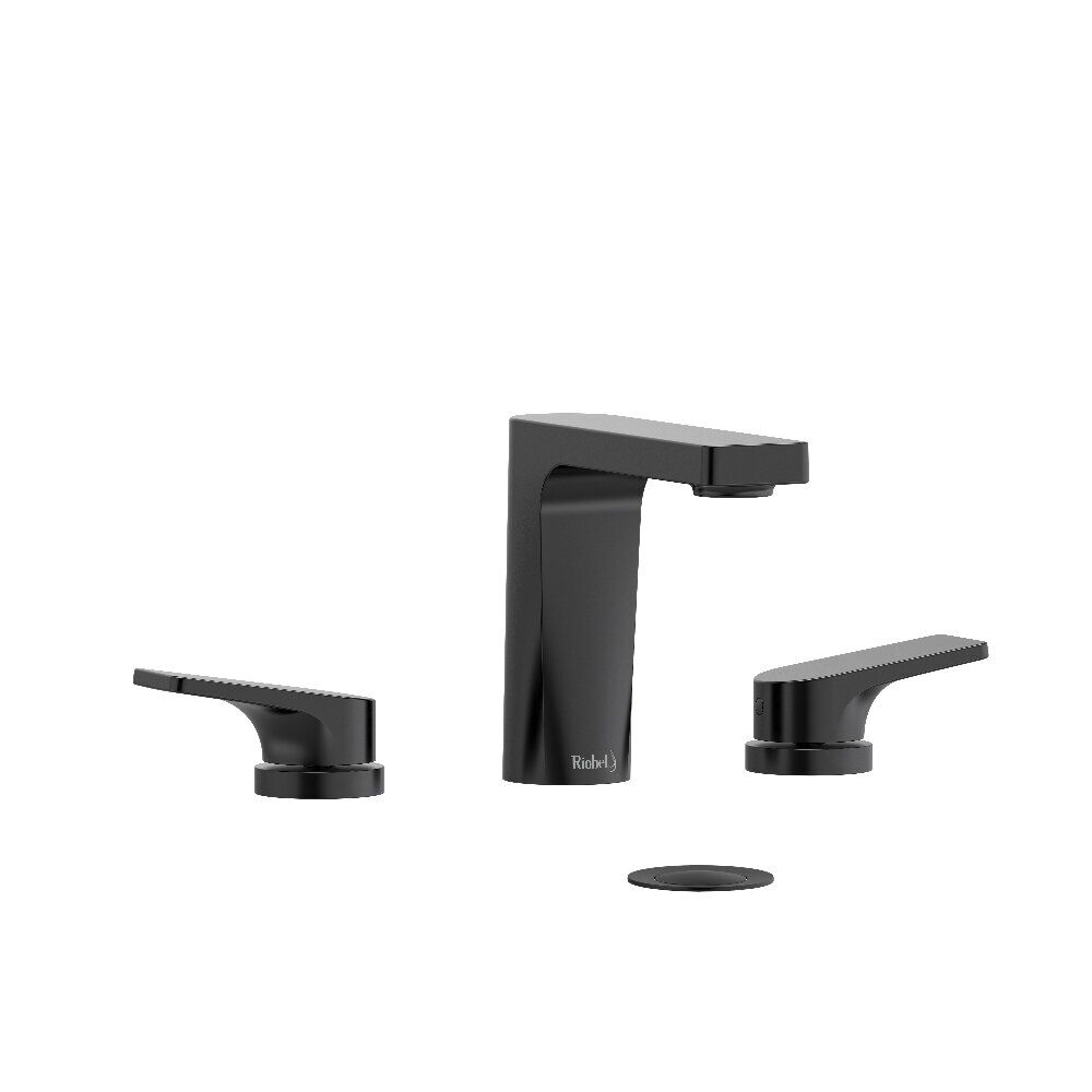 Riobel OD08BK - Ode™ Widespread Lavatory Faucet Riobel OD08BK - Ode™ Widespread Lavatory Faucet