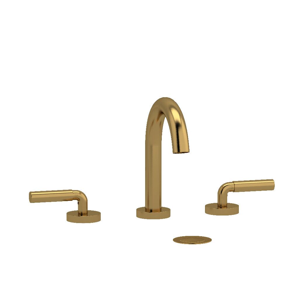 Riobel RU08LBG - Riu™ Widespread Lavatory Faucet With C-Spout Riobel RU08LBG - Riu™ Widespread Lavatory Faucet With C-Spout
