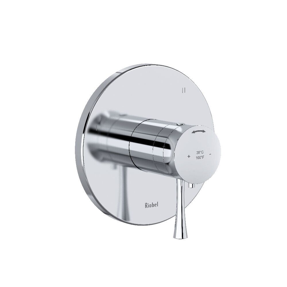 Riobel TEDTM45C - Edge 1/2" Therm & Pressure Balance Trim With 5 Functions Riobel TEDTM45C - Edge 1/2" Therm & Pressure Balance Trim With 5 Functions