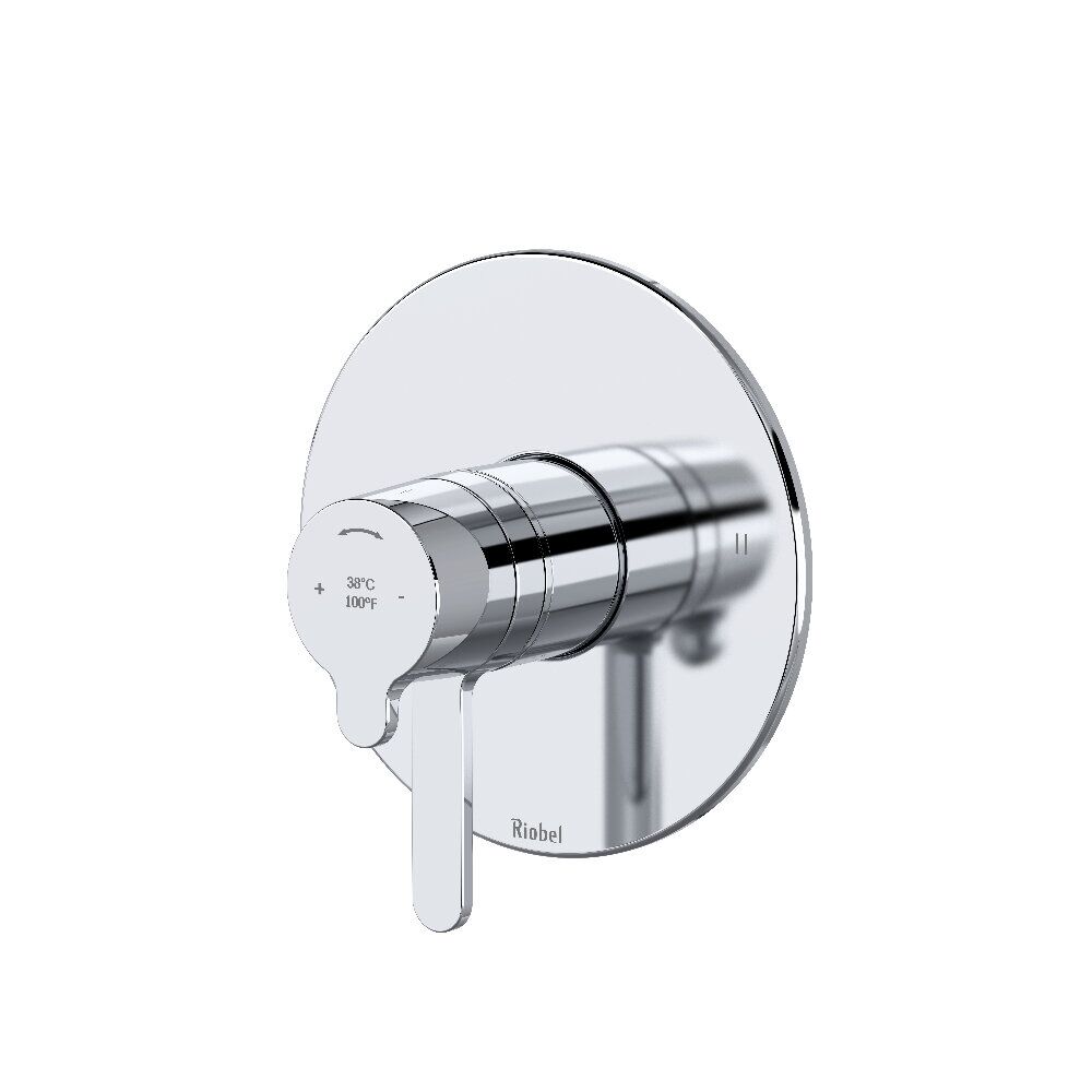 Riobel TNB44C - Nibi™ 1/2" Therm & Pressure Balance Trim With 2 Functions Riobel TNB44C - Nibi™ 1/2" Therm & Pressure Balance Trim With 2 Functions