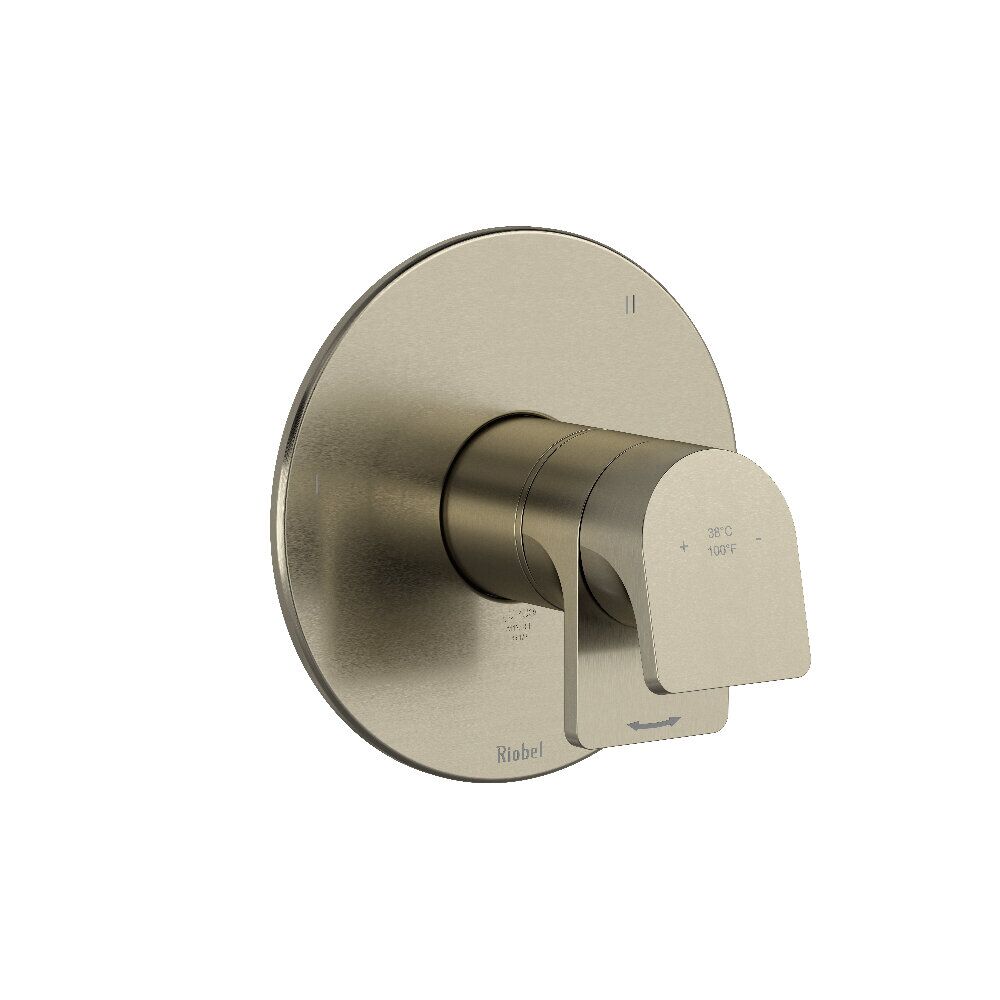 Riobel TOD45BN - Ode™ 1/2" Therm & Pressure Balance Trim With 5 Functions Riobel TOD45BN - Ode™ 1/2" Therm & Pressure Balance Trim With 5 Functions