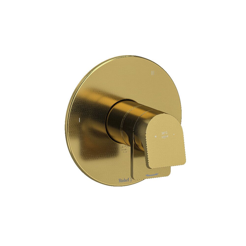 Riobel TOD47BG - Ode™ 1/2" Therm & Pressure Balance Trim With 3 Functions Riobel TOD47BG - Ode™ 1/2" Therm & Pressure Balance Trim With 3 Functions