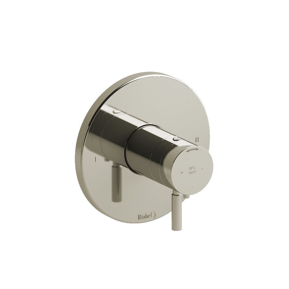 Riobel TRUTM44PN - Riu™ 1/2" Therm & Pressure Balance Trim With 2 Functions Riobel TRUTM44PN - Riu™ 1/2" Therm & Pressure Balance Trim With 2 Functions