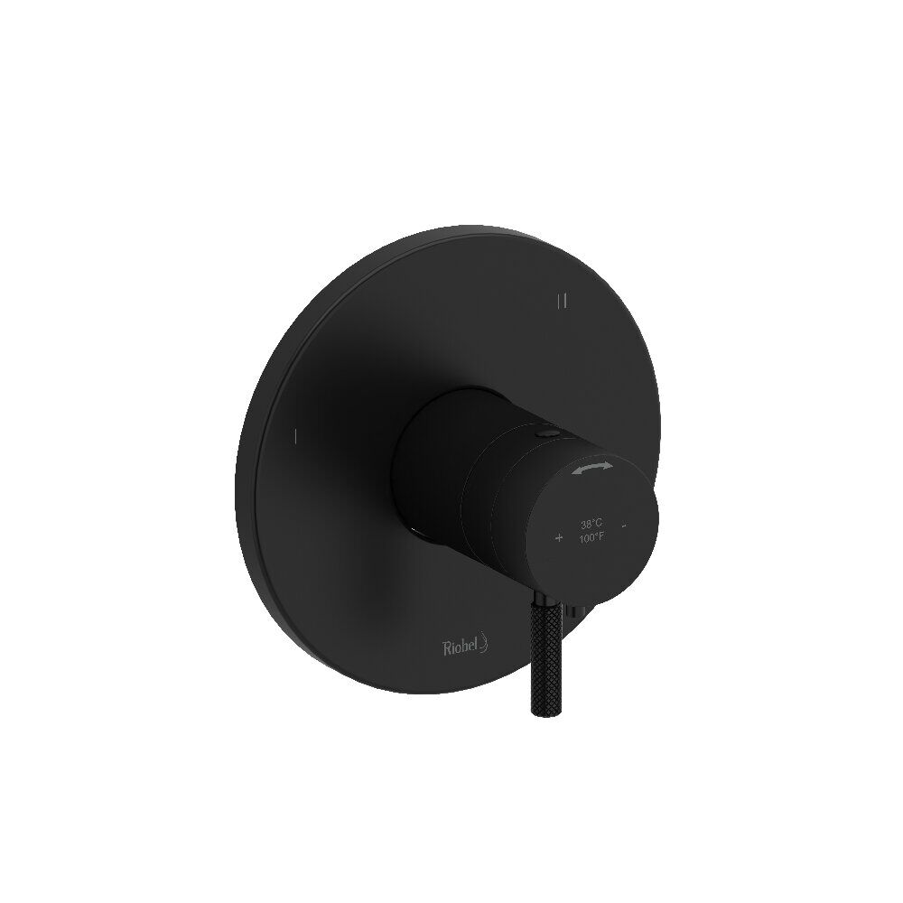 Riobel TRUTM45KNBK - Riu™ 1/2" Therm & Pressure Balance Trim With 5 Functions Riobel TRUTM45KNBK - Riu™ 1/2" Therm & Pressure Balance Trim With 5 Functions