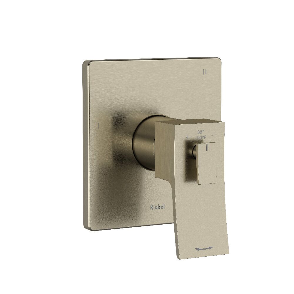 Riobel TZOTQ45BN - Zendo™ 1/2" Therm & Pressure Balance Trim With 5 Functions Riobel TZOTQ45BN - Zendo™ 1/2" Therm & Pressure Balance Trim With 5 Functions