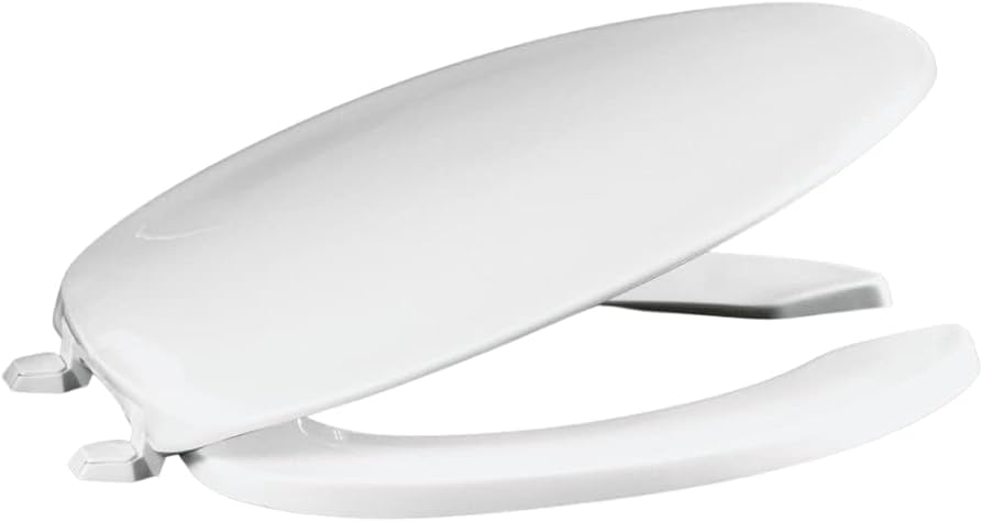 Centoco - Open Front Elongated Toilet Seat Residential and Light Wieght White